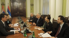 10 February 2016 National Assembly Deputy Speaker Veroljub Arsic and the delegation of the World Jewish Restitution Organization 